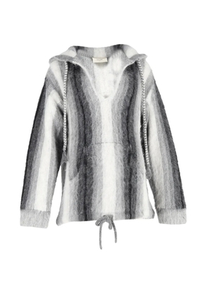 Celine Pre-Owned striped hood - Grey