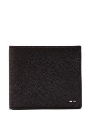 BOSS grained wallet - Brown