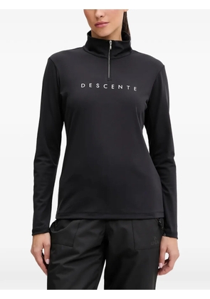DESCENTE zip-up ski top - Black