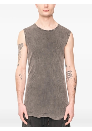MD75 knitted sleeveless T-shirt - Grey