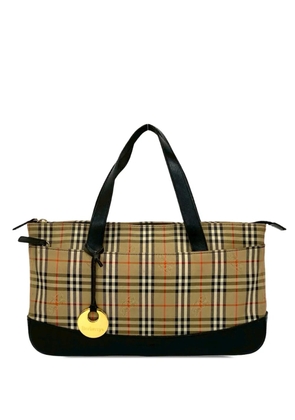 Burberry Pre-Owned 2000-2017 Haymarket Check Canvas tote bag - Brown