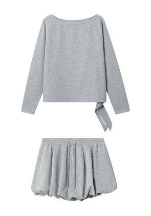 b+ab boat-neck balloon-hem set - Grey