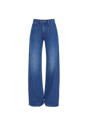 MOTHER panelled wide-leg jeans - Blue