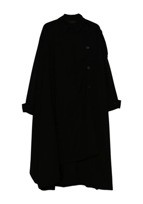 THE NINA STUDIO pinstripe-pattern coat - Black