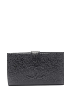 CHANEL Pre-Owned 2005-2006 CC bi-fold long wallet - Black