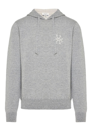 Jacob Cohën logo-embroidered hoodie - Grey