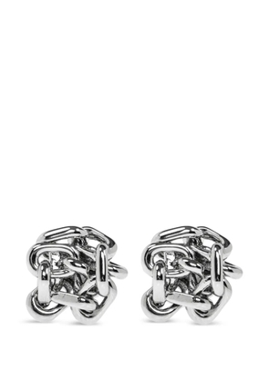 Jil Sander The coolest chain knot earrings - Silver