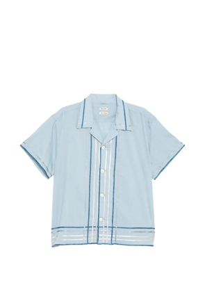 BODE ribbon plaid shirt - Blue