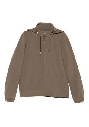 SANDRO zip-up hooded jacket - Brown