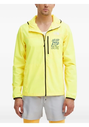 The North Face zip hooded performance jacket - Yellow