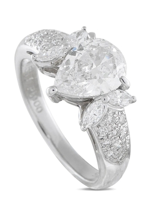LB Exclusive diamond platinum ring - Silver