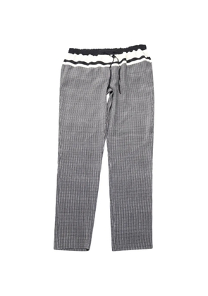 Vince check drawstring trousers - Grey
