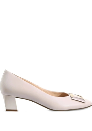 Hogl Etienne block-heel leather pumps - Neutrals