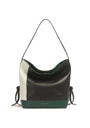 Marni large Pod 2.0 leather shoulder bag - Black