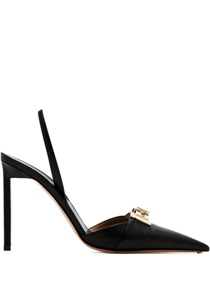 TOM FORD 105mm buckle leather pumps - Black
