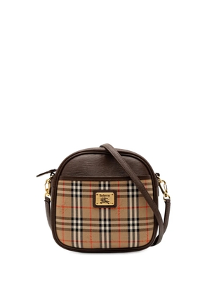 Burberry Pre-Owned 20th Century Haymarket Check Canvas crossbody bag - Brown
