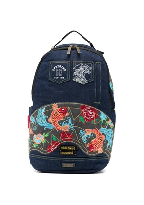 Sprayground Evisu Style embroidered backpack - Blue