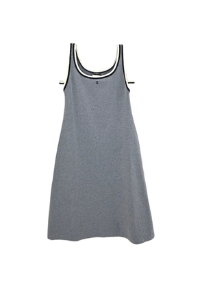 CHANEL Pre-Owned 1998 logo sleeveless dress - Grey