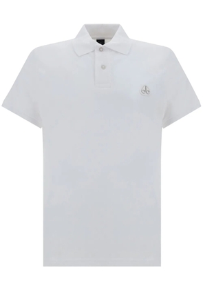 Moose Knuckles Everett logo-appliqué polo shirt - White