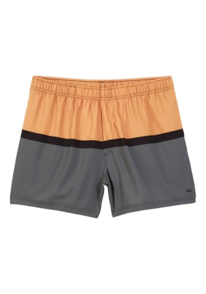 Osklen stripe-panel swim shorts - Grey