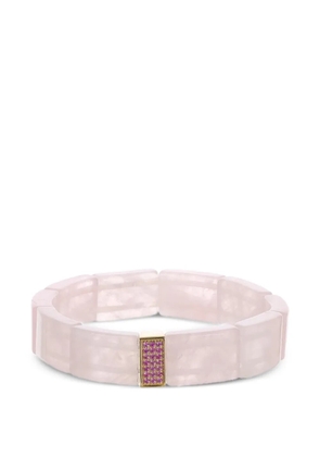 Sydney Evan pink sapphire rose quartz bracelet