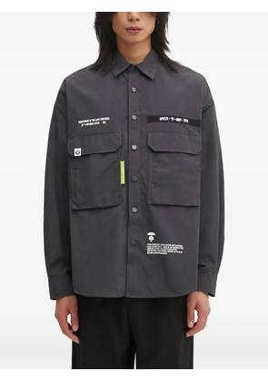 AAPE BY *A BATHING APE® chest-pocket shirt - Grey