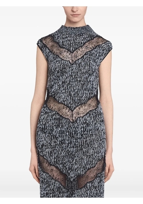 Giambattista Valli lace-insert dress - Grey