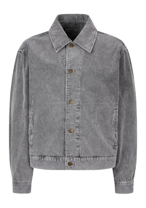 TOMBOY corduroy button-fastening shirt jacket - Grey