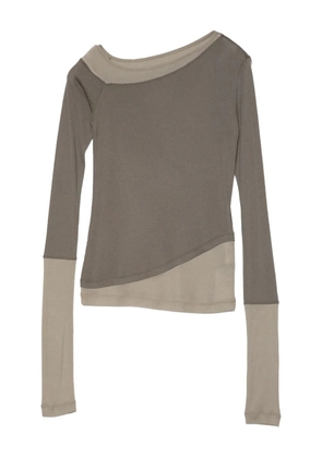 Muller Of Yoshiokubo asymmetric long-sleeve top - Green