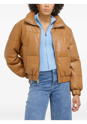 Abercrombie & Fitch zip padded jacket - Brown