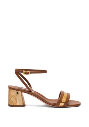 Casadei buckle-strap heeled sandals - Brown