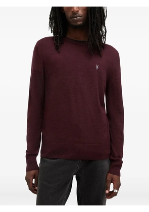 AllSaints logo-embroidered crew-neck sweater