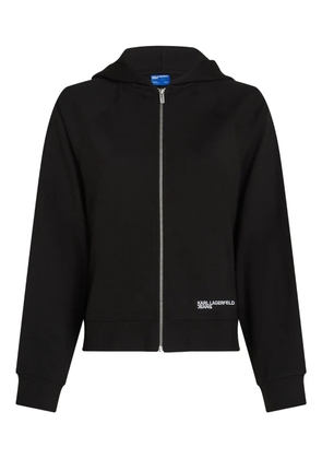 Karl Lagerfeld Jeans Milano zip-up hoodie - Black