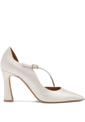 Malone Souliers Bettina buckle pumps - White