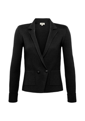 L'Agence Sofia double-breasted pocket blazer - Black