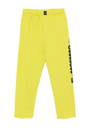 VETEMENTS graphic-print cotton trousers - Green