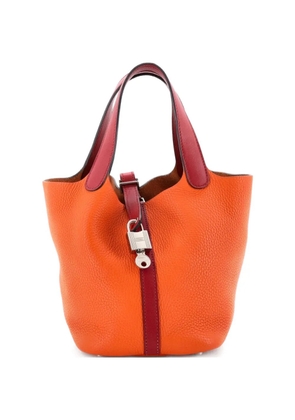 Hermès Pre-Owned Bicolor Picotin Lock Bag Clemence with Swift PM tote bag - Orange