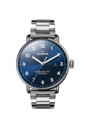 Shinola Canfield 43mm watch - Blue