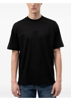BOSS logo-embossed T-shirt - Black