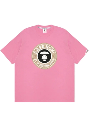 AAPE BY *A BATHING APE® logo-print T-shirt - Pink