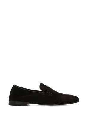 Bally panelled leather loafers - Brown