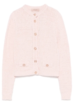 TWINSET logo-buttons cardigan - Pink