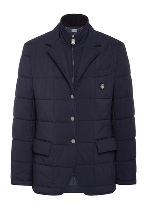 Billionaire logo-patch blazer - Blue