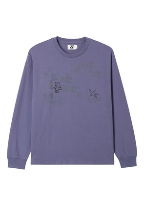 izzue graphic-print sweatshirt - Purple