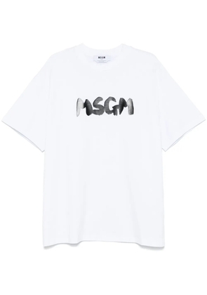 MSGM logo-print T-shirt - White