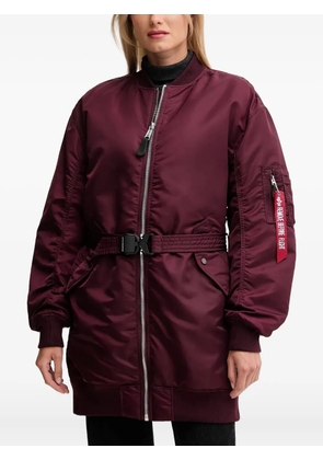 Alpha Industries MA-1 belted coat - Red