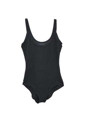 CHANEL Pre-Owned 1998 logo swimsuit - Black