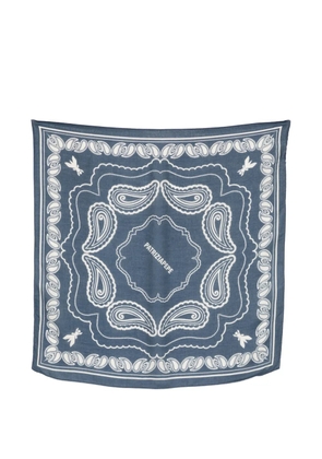 Patrizia Pepe graphic-print scarf - Blue