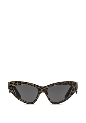 Dolce & Gabbana Eyewear leopard-print cat-eye sunglasses - Brown