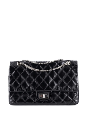 CHANEL Pre-Owned Reissue 2.55 Flap Bag Quilted Crinkled Patent 227 shoulder bag - Black